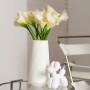 Ваза для квітів декоративна 30 см DH-FLOWERS-03 WHITE