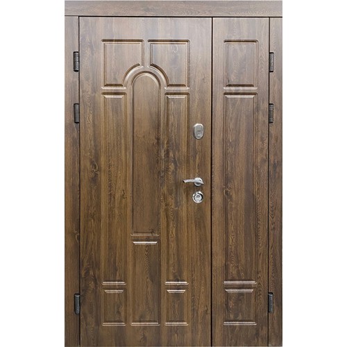 Вхідні двері Арка (Стандарт плюс) Redfort дуб бронзовий (ПВХ-02)