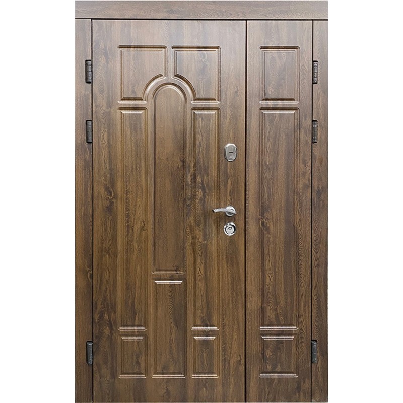 Вхідні двері Арка (Стандарт плюс) Redfort дуб бронзовий (ПВХ-02)