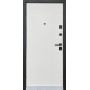 Двері вхідні Грація (Комфорт) Redfort чорна шагрень / білий супермат