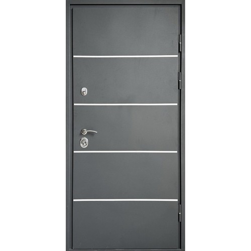 Двері вхідні Стріт Грей (Комфорт) Redfort графіт шагрень + молдинги / антрацит