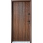 Вхідні двері Ніка Метал/МДФ Коричнева Redfort RAL 8017 Т147 / дуб темний