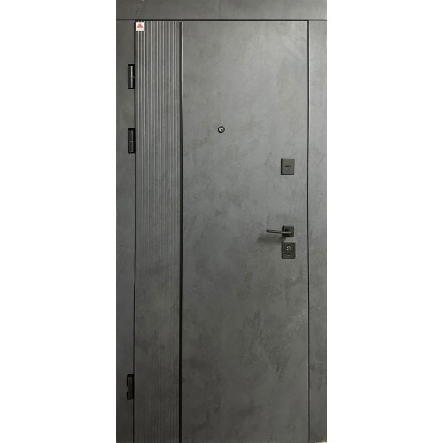 Двері вхідні Техас (Комфорт) Redfort бетон антрацит / бетон сніжний