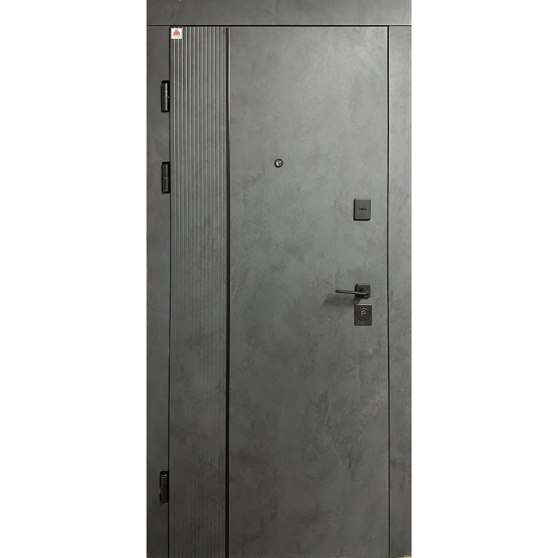 Двері вхідні Техас (Комфорт) Redfort бетон антрацит / бетон сніжний