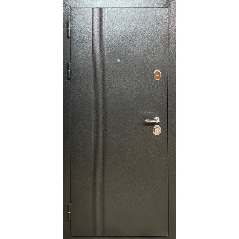 Вхідні двері Аляска (Комфорт) Redfort срібний антик / сіра структура дерева