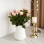 Ваза для цветов декоративная 20 см DH-FLOWERS-04 WHITE