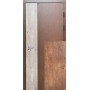 Двери входные Соната (Акцент) Redfort дуб бронзовый + дуб пепельный (сублимация) / срез дерева коньячный