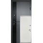 Двери входные Марсель (Композит) Redfort серый + черный композит / белое дерево
