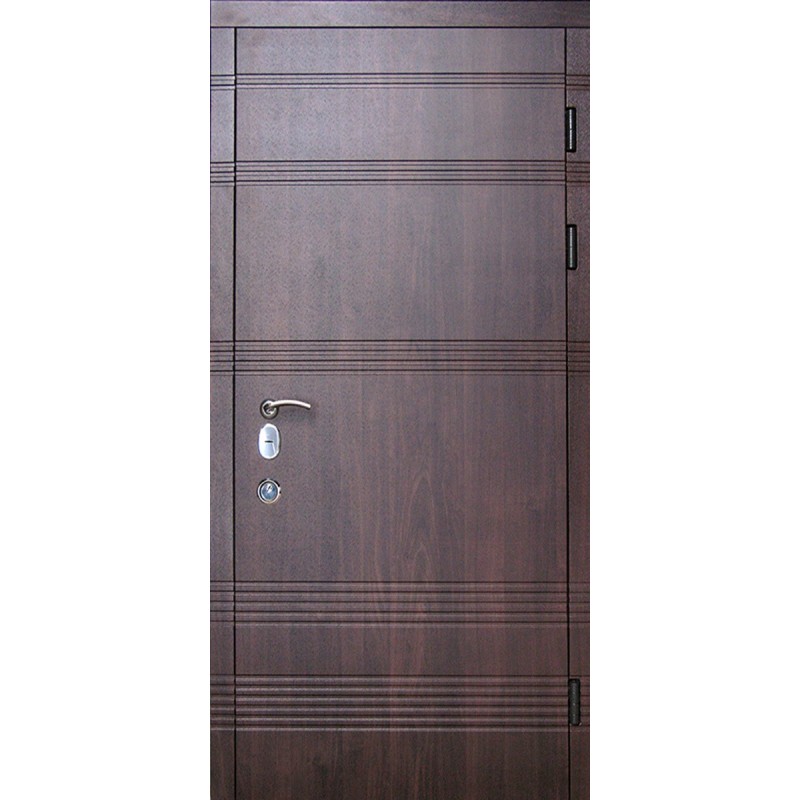 Двери входные Параллель (Элит) Redfort темный орех (ПВХ-80)