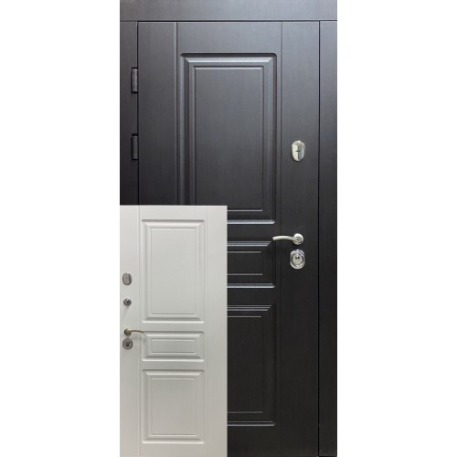 Вхідні двері Прованс (Еліт) Redfort венге / біле дерево