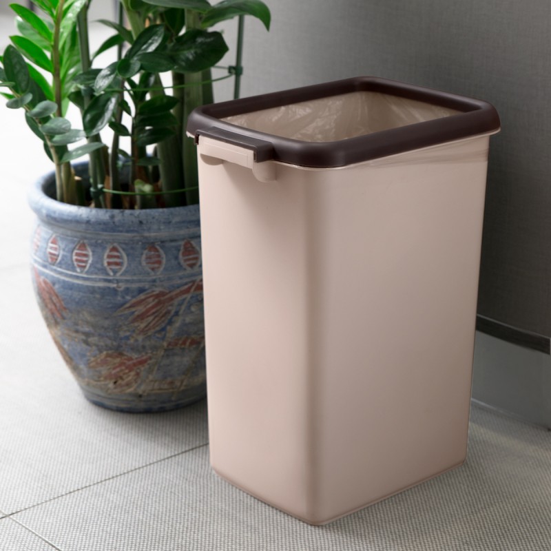 Відро для сміття без кришки BIN-02 12L BEIGE