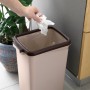 Відро для сміття без кришки BIN-02 12L BEIGE