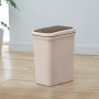 Відро для сміття з кришкою MVM BIN-04 10L BEIGE