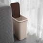 Відро для сміття з кришкою BIN-04 10L BEIGE