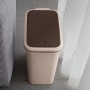 Відро для сміття з кришкою BIN-04 10L BEIGE