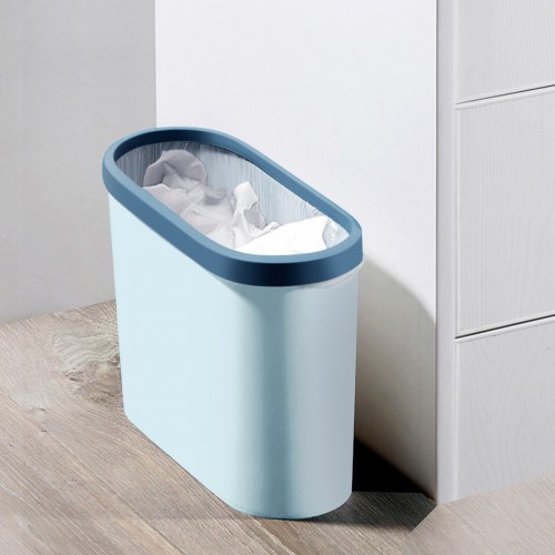 Відро для сміття вузьке без кришки BIN-08 10L BLUE