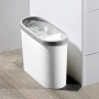 Відро для сміття вузьке без кришки BIN-08 10L WHITE