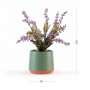 Штучна рослина у горщику 23 см MVM DH-FLOWERS-21 PURPLE/GREEN