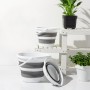 Відро складане BIN-17 10L WHITE/GRAY