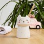 Подставка для зубных щеток и пасты CUTE CAT 250 мл BA-21 WHITE