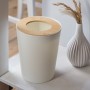 Мусорное ведро SCANDINAVIA BIN-20 9L WHITE/WOOD