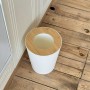 Відро для сміття SCANDINAVIA BIN-20 9L WHITE/WOOD