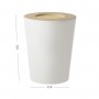 Відро для сміття SCANDINAVIA BIN-20 9L WHITE/WOOD