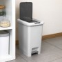 Мусорное ведро с крышкой и педалью BIN-01 20L GRAY