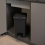 Мусорное ведро с крышкой и педалью MVM BIN-01 20L ANTHRACITE