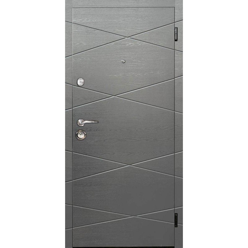 Двері вхідні Artiz Еко-4 титан горизонтальний / пішов горизонтальний