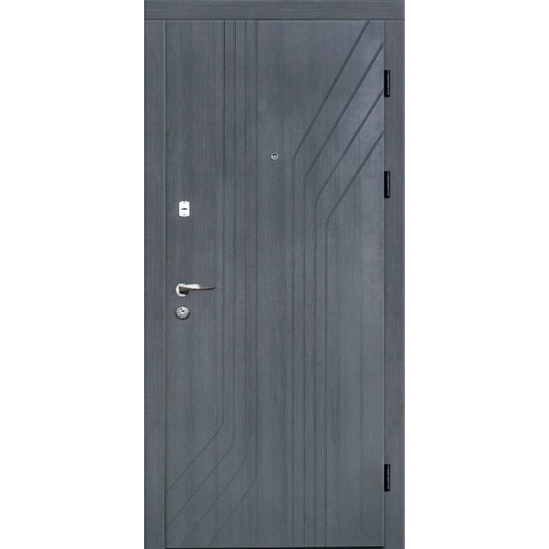 Двері вхідні Artiz ПЛ-7 клен темно сірий/клен світло сірий