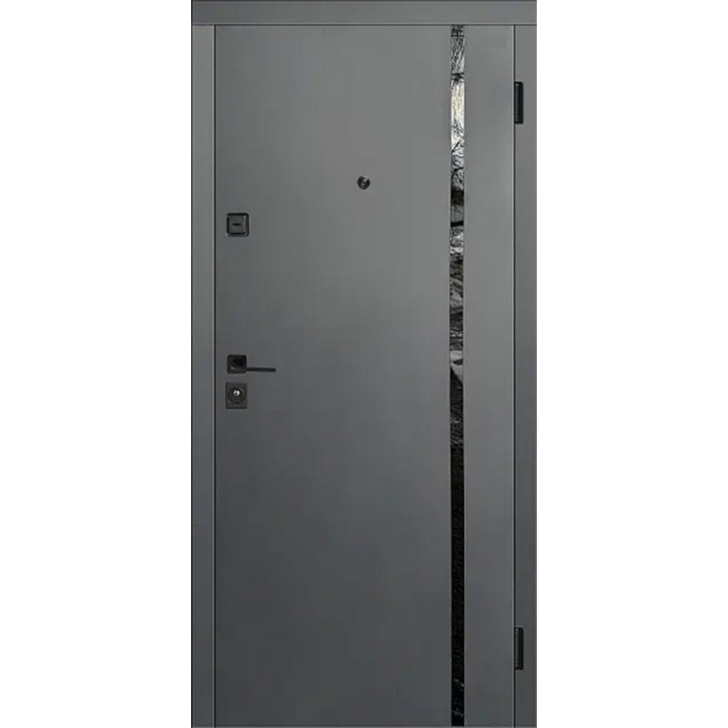 Двері вхідні Artiz Еко-16/17 антрацит/біла шагрень антрацит/біла шагрень