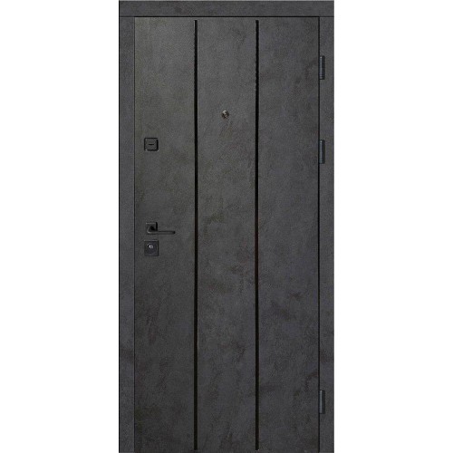 Двері вхідні Artiz КС-11 бетон антрацит/бетон сніговий