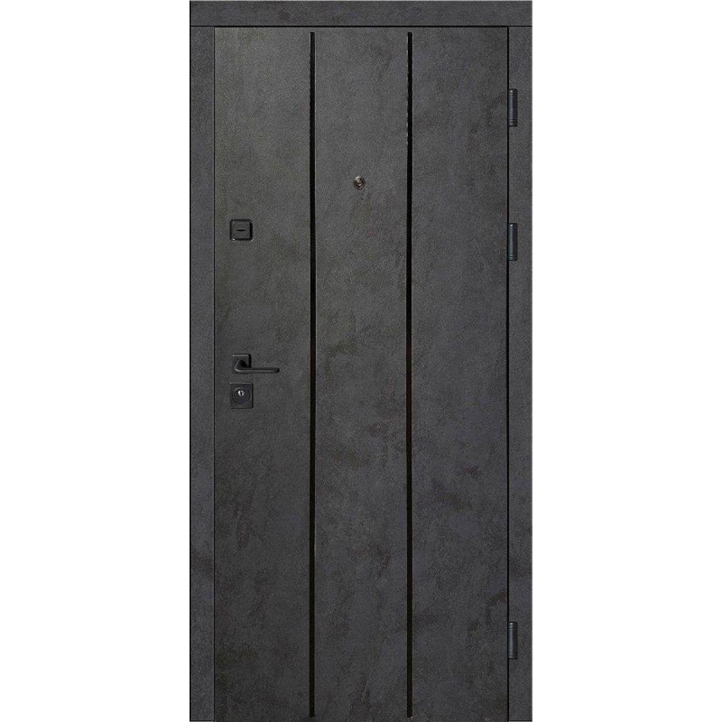 Двері вхідні Artiz КС-11 бетон антрацит/бетон сніговий