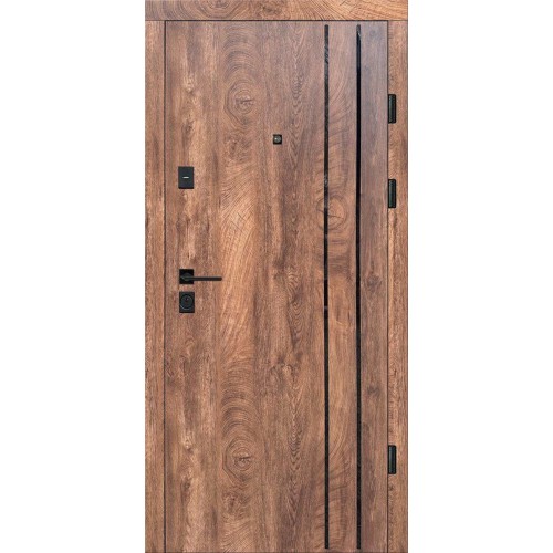 Двері вхідні Artiz КС-28 спил дерева коньячний