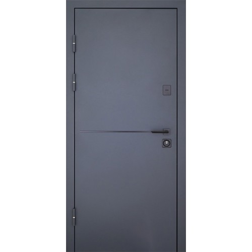 Двері вхідні Artiz СТ-107 RAL 1450/біле дерево