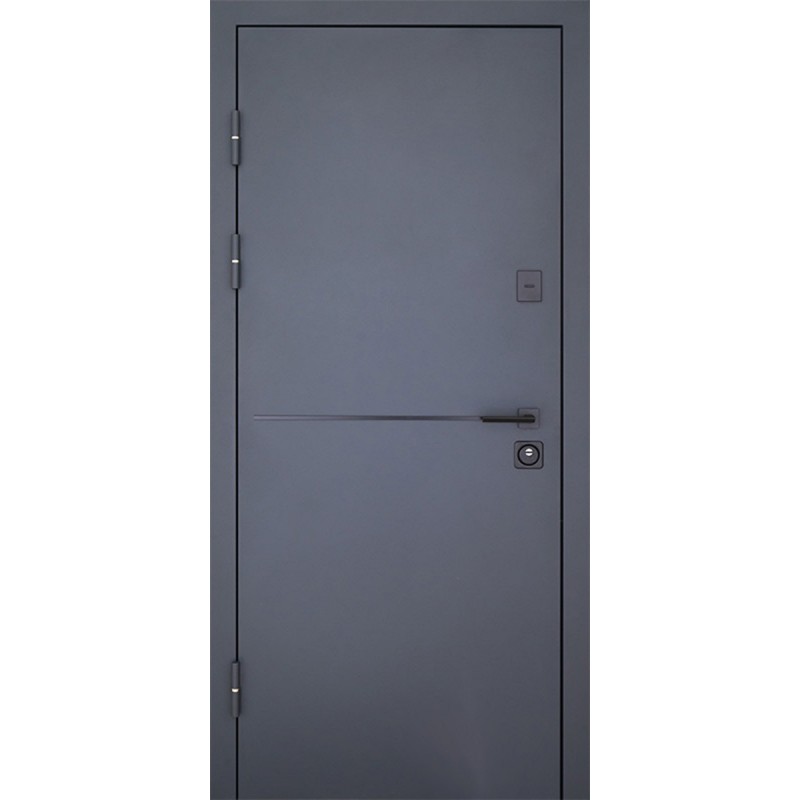 Двері вхідні Artiz СТ-107 RAL 1450/біле дерево