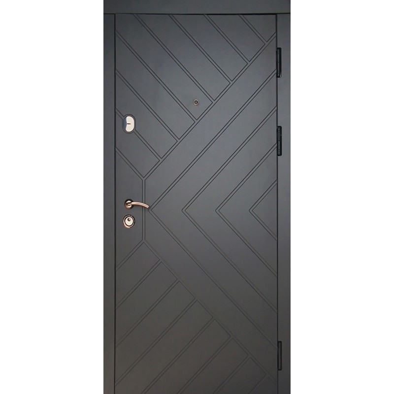 Двері вхідні Граніт Redfort сірий тиснений