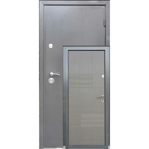 Вхідні двері Каліфорнія Метал/МДФ Redfort срібний антик/венге сірий горизонт