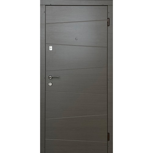 Двері вхідні Міда Redfort сірий (екокаштан)