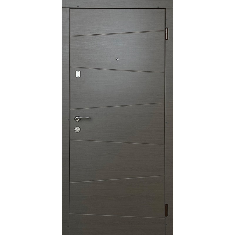 Двері вхідні Міда Redfort сірий (екокаштан)