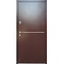 Вхідні двері Блейд Redfort коричневий (RAL 8017)/дуб бронзовий (ПВХ-02)