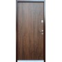 Вхідні двері Блейд Redfort коричневий (RAL 8017)/дуб бронзовий (ПВХ-02)