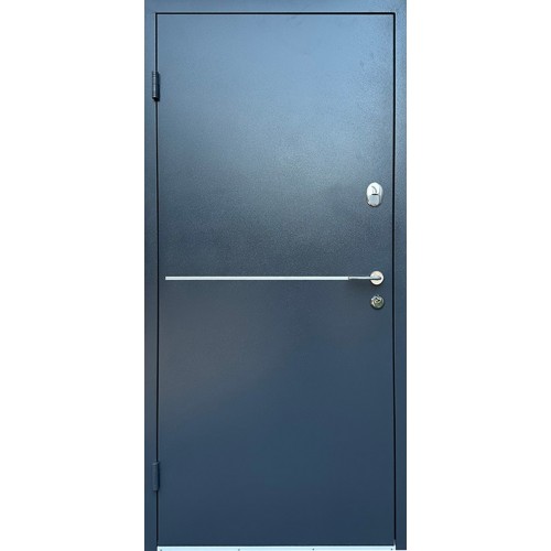 Вхідні двері Блейд Redfort сірий (RAL 7024)/антрацит