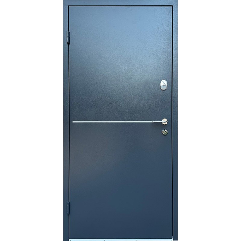 Вхідні двері Блейд Redfort сірий (RAL 7024)/антрацит