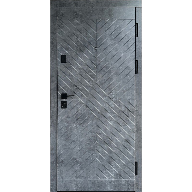 Вхідні двері Стоун Redfort мармур темний/бетон бежевий