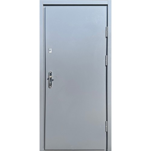 Двері вхідні Метал/МДФ 1200 мм зі склом Redfort сірий (RAL 7024)/антрацит