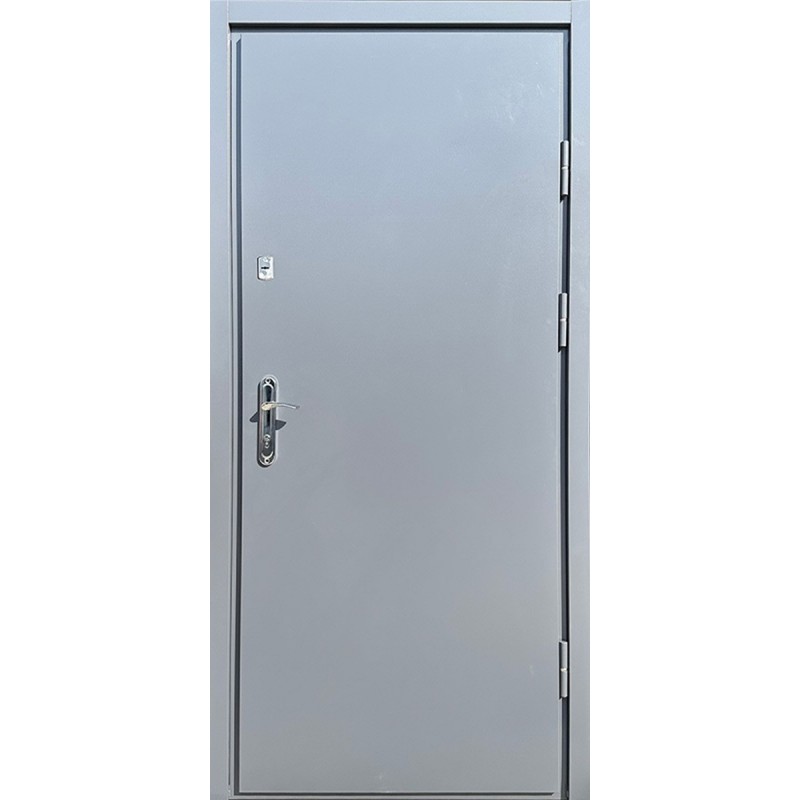 Двері вхідні Метал/МДФ 1200 мм зі склом Redfort сірий (RAL 7024)/антрацит