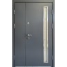Двері Метал/МДФ 1200 мм зі склом