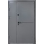 Вхідні двері Метал/МДФ 1200 мм з молдингом Redfort сірий (RAL 7024)/антрацит